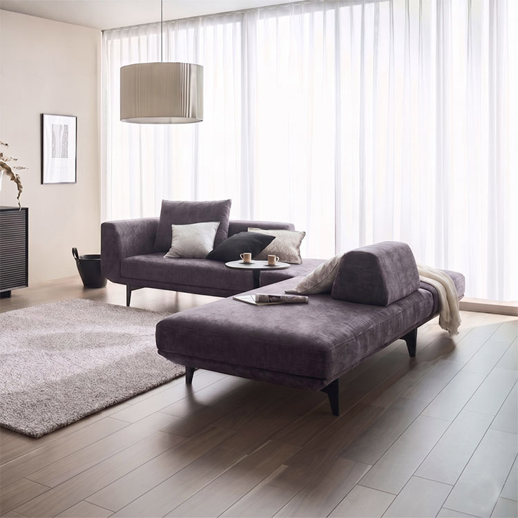 アイランドソファ 幅158cm UU4036 ダークグレー シアーブラック 通販