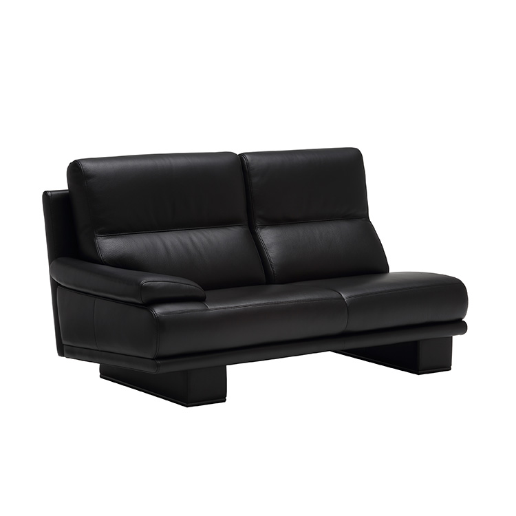 カリモク domani 2人掛けソファー karimoku/domani 2人掛けソファー レッド オットマン付 総革