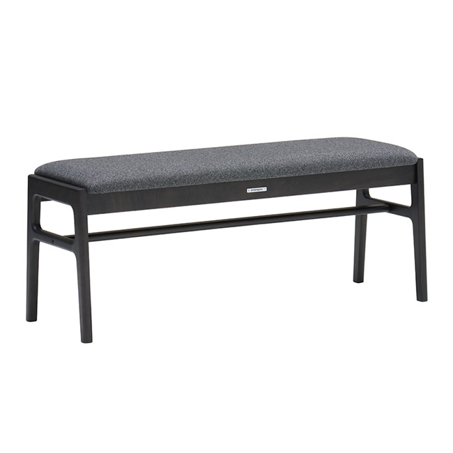 【カリモク60】ベンチ 幅107cm C36122 シアーブラック ダークグレー