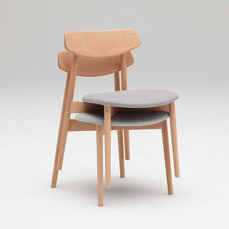 カリモク　ダイニングチェア　CD4005　カバーリング　2脚セット カリモク ダイニングチェア CD4005 布張 ブナ 軽量 カバーリング