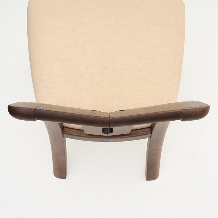 アームレスチェア CT1305 シャンパンゴールド モカブラウンP 通販