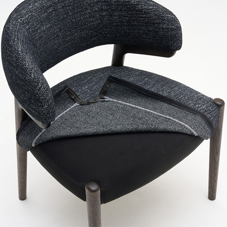 Karimoku カリモク ウッドチェア　ダイニングチェア ① カリモク家具 カリモク 食堂椅子 肘小 CW76モデル ファブリック CW7601