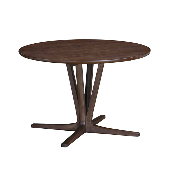 円形ダイニングテーブル 幅110cm DW3911 モカブラウン