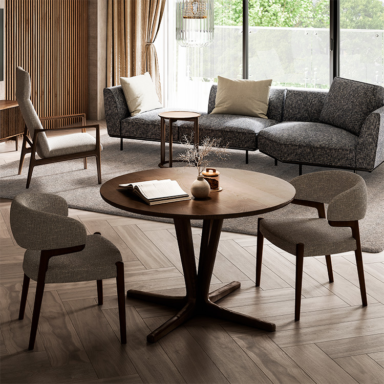 <p>角がないので小さい子どもがいるお家でも安心して使えます。<br />※画像はイメージ（幅100cm）です。</p>