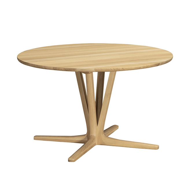 円形ダイニングテーブル 幅120cm DW4401 ピュアオーク