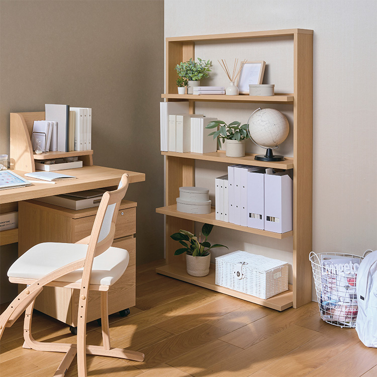 カリモク書棚 ピュアオーク 210cm HU2415ME_01.jpg