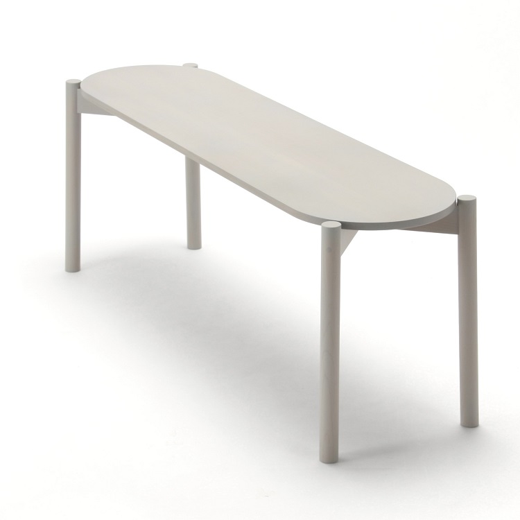 【美品】カリモク　ダイニングベンチ　ホワイト KARIMOKU NEW STANDARD (カリモクニュースタンダード) CASTOR