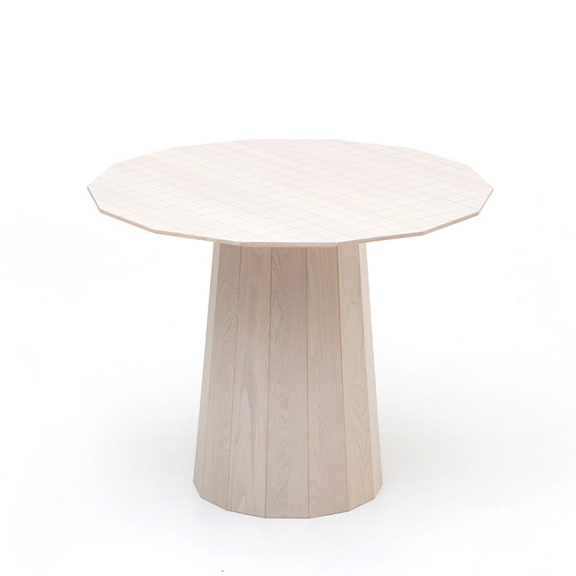 Colour Wood Dining【95】D342F8 Gray Grid (Tabletop) / Grain