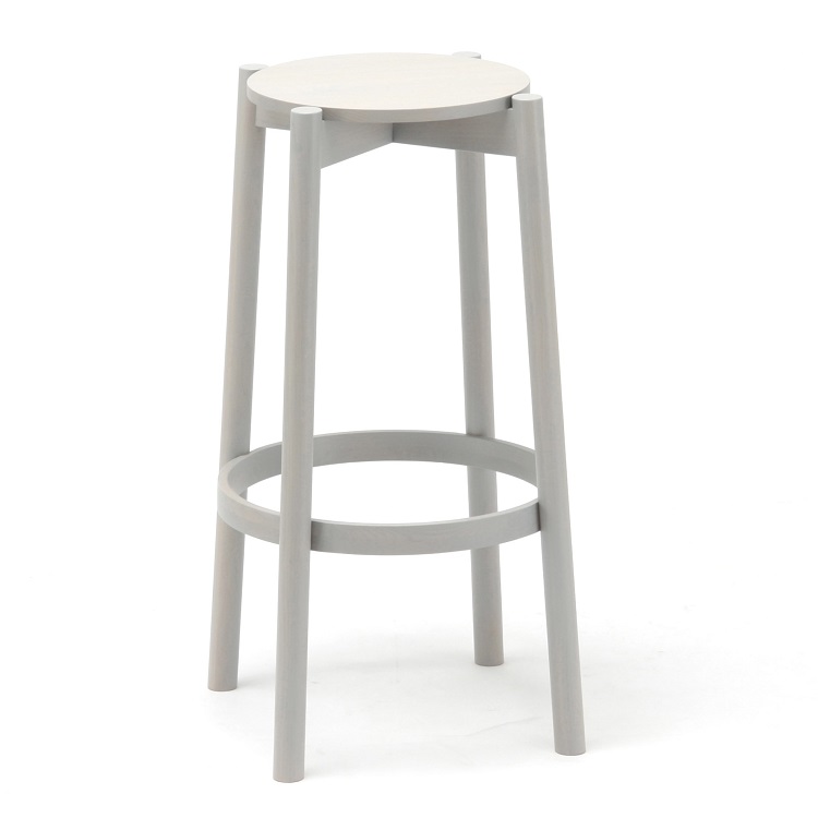KARIMOKU NEW STANDARD CASTOR BARSTOOL with BACKREST