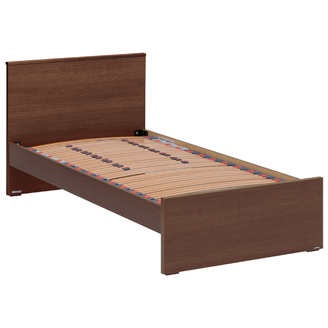 ベッドフレーム ブラックブラウン シングル ベッドフレーム NW11 シングル フレックスプレミアム モカブラウン