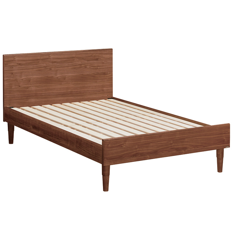 ベッドフレーム NW49 ワイドダブル ウォールナットナチュラル 通販