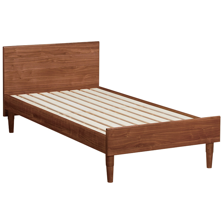 ベッドフレーム NW49 ワイドダブル ウォールナットナチュラル 通販