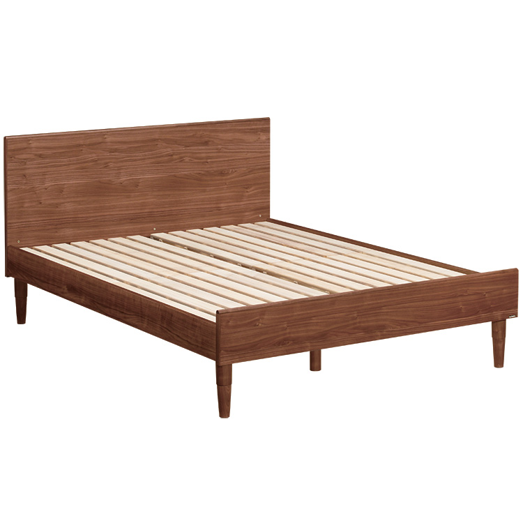 ベッドフレーム NW49 ワイドダブル ウォールナットナチュラル 通販