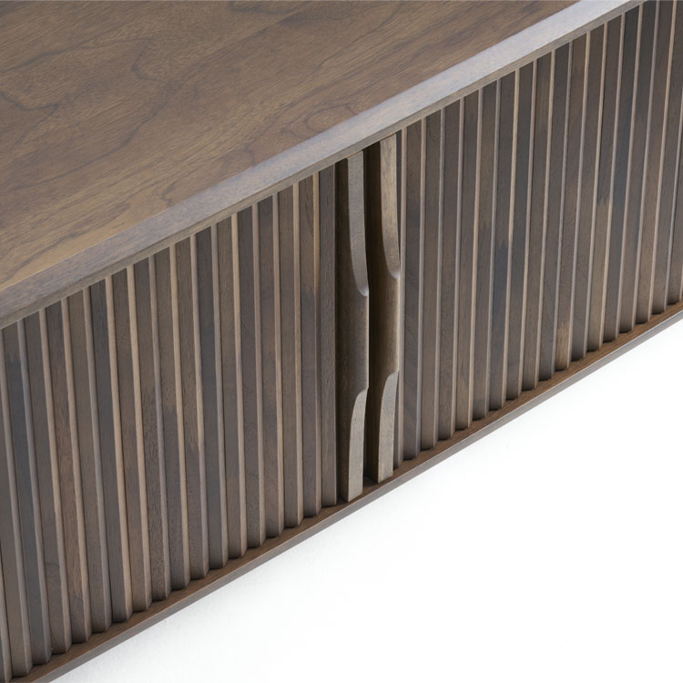 ロールドアテレビボード 幅180cm QW6407 タニックウォールナット 通販