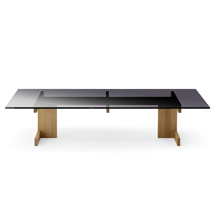 KARIMOKU CASE】A-CT01 Coffee Table Tinted Glass Pure Oak