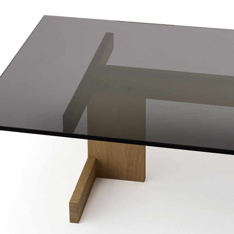 KARIMOKU CASE】A-CT01 Coffee Table Tinted Glass Pure Oak