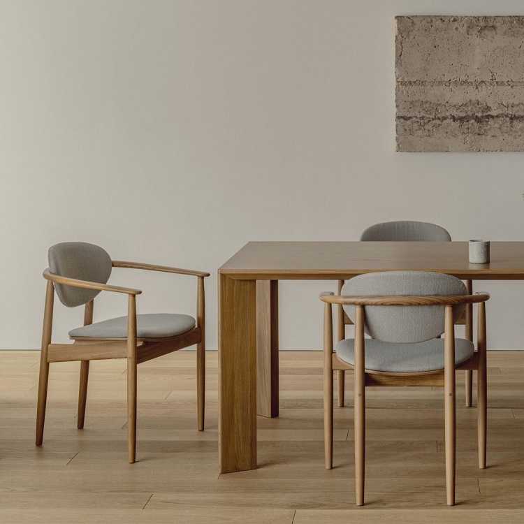 KARIMOKU CASE】A-DC04 Dining Chair Vidar4-222/Keyaki Brown