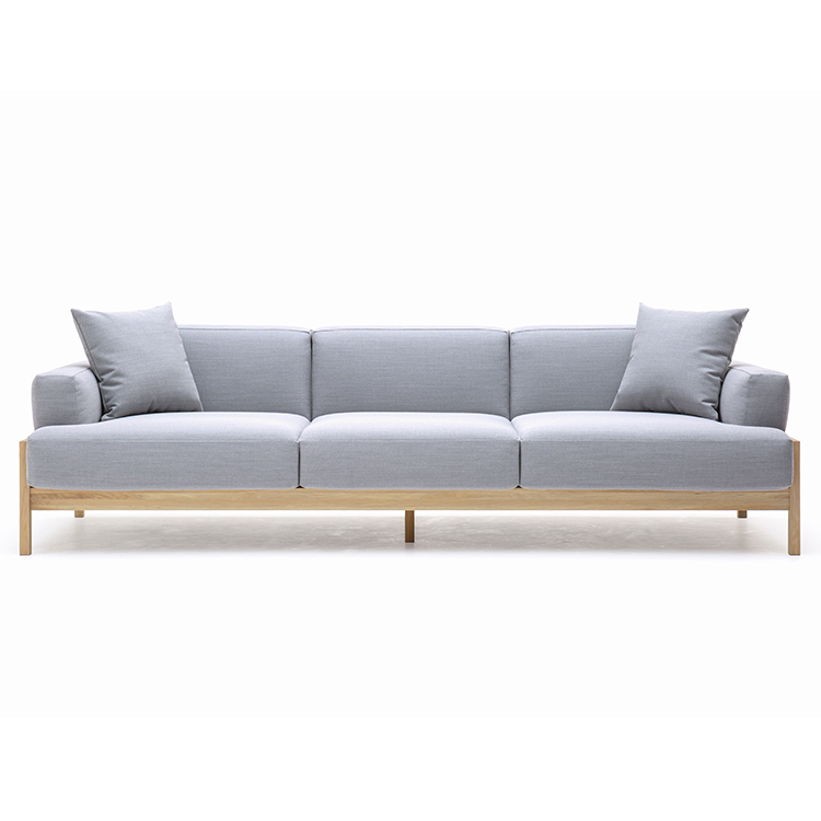 KARIMOKU CASE】A-S01 3Seater 3P Steelcut Trio3-113/Pure Oak