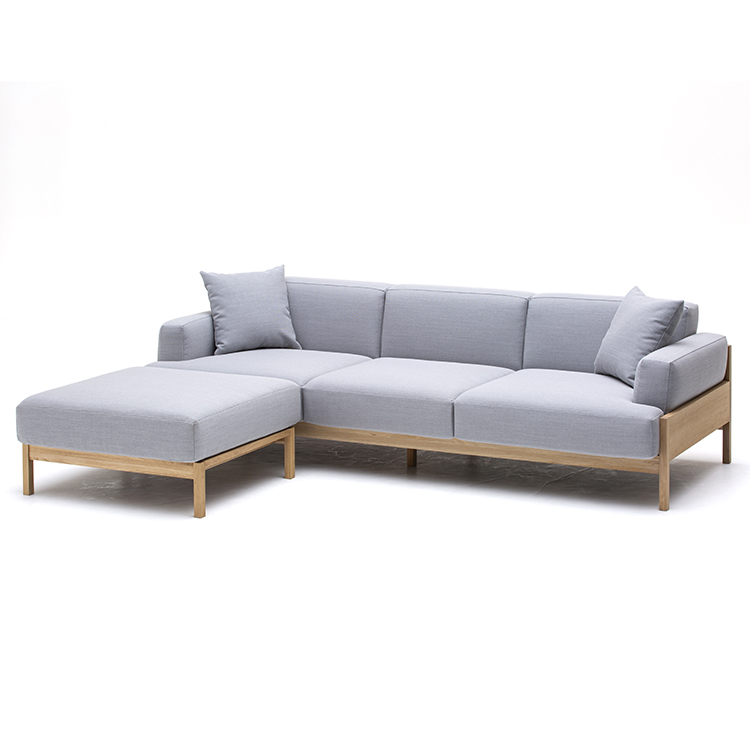 KARIMOKU CASE】A-S01 3Seater 3P Steelcut Trio3-113/Pure Oak