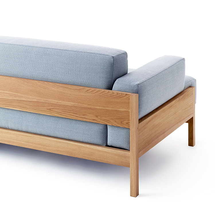 KARIMOKU CASE】A-S01 3Seater 3P Steelcut Trio3-113/Pure Oak