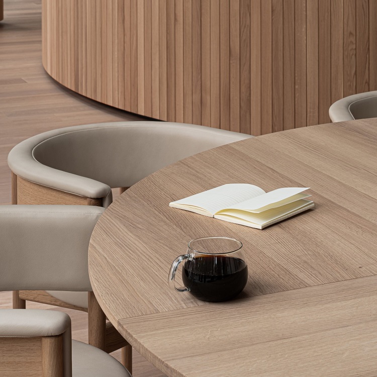 KARIMOKU CASE】N-BS01 Bar Stool Low Woodenseat Pure Oak