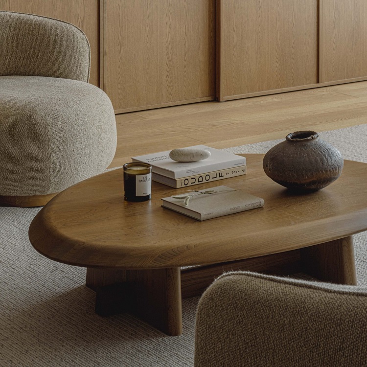 KARIMOKU CASE】N-CT04 Coffee Table Keyaki Brown