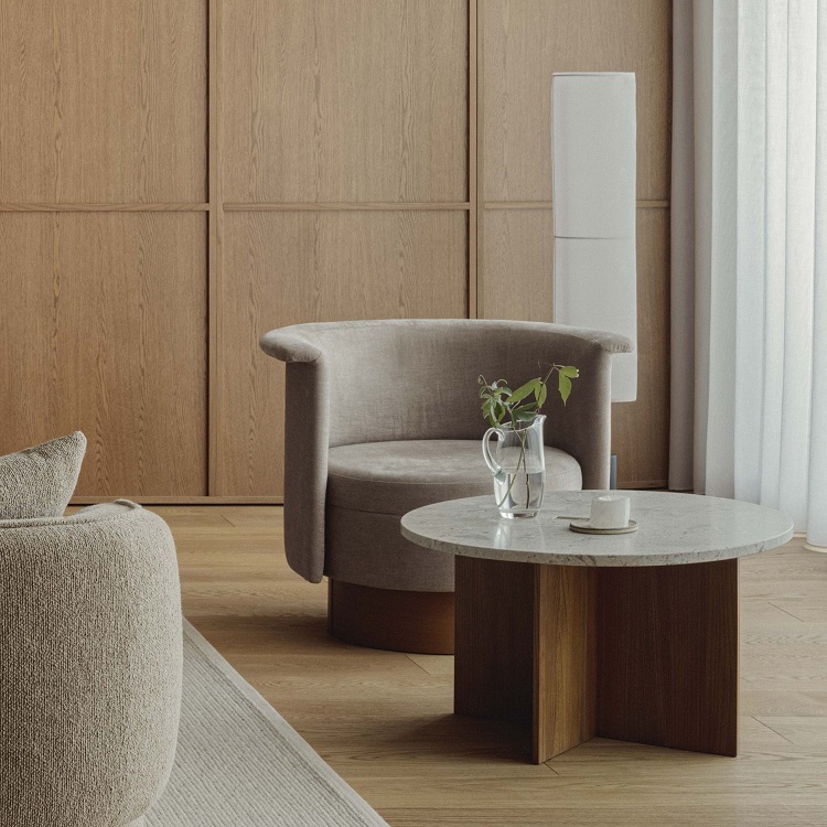 KARIMOKU CASE】N-CT04 Coffee Table Keyaki Brown