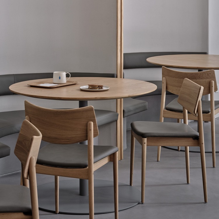 KARIMOKU CASE】A-DC02 Dining Chair Steelcut Trio3-205/Pure Oak