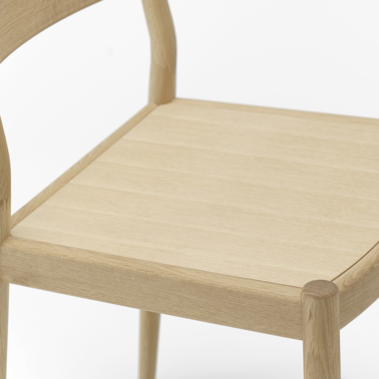 KARIMOKU CASE】N-BS01 Bar Stool Low Woodenseat Pure Oak