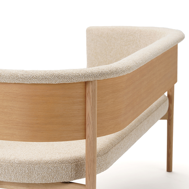 KARIMOKU CASE】 N-CC02 Club Chair Moss-019/Pure Oak