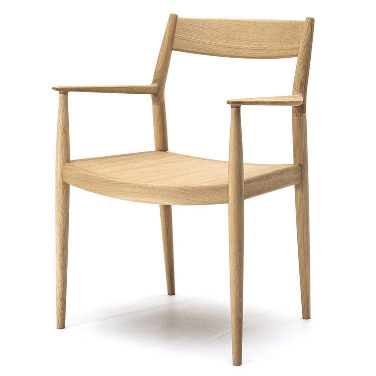 KARIMOKU CASE】N-DC01 Dining Chair Woodenseat Pure Oak