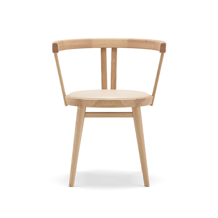 KARIMOKU CASE】N-DC06 Dining Chair Leabelle White/Pure Oak