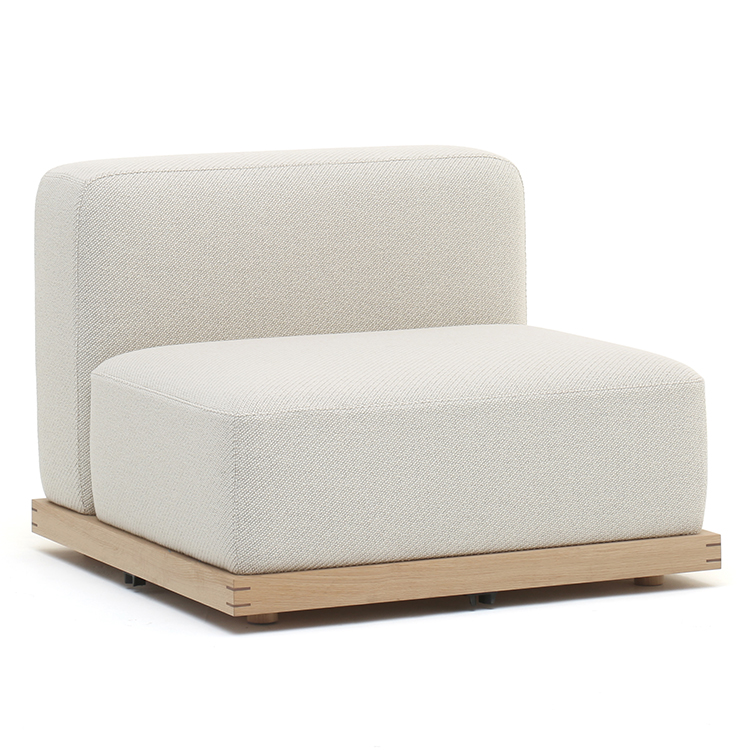 KARIMOKU CASE】N-S02 Sofa Armless Coda2-103/Pure Oak