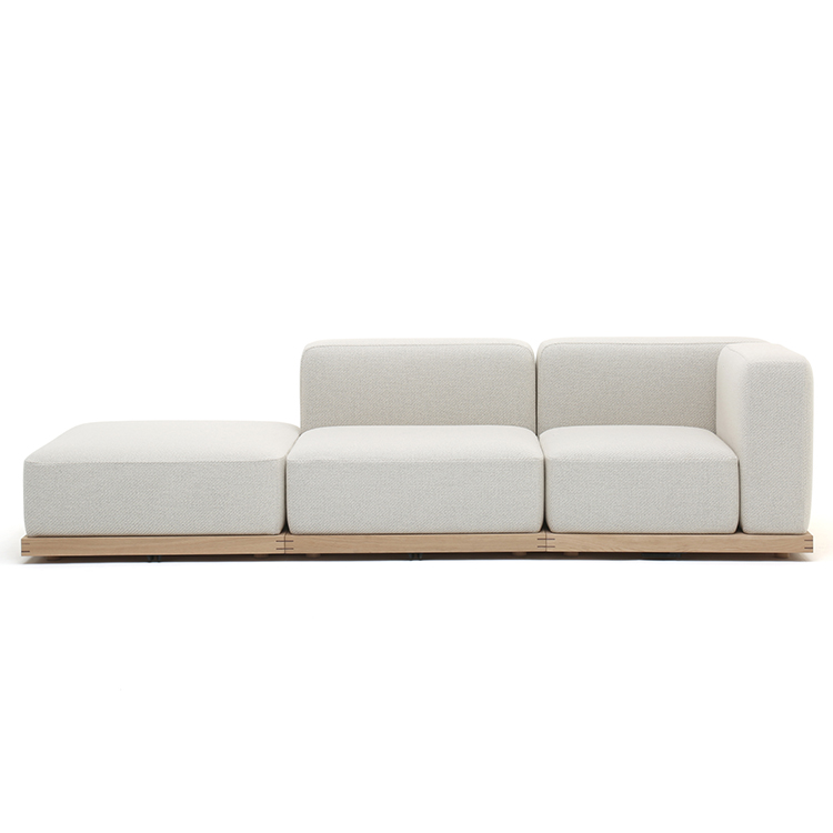 KARIMOKU CASE】N-S02 Sofa With Arm Right Coda2-103/Pure Oak