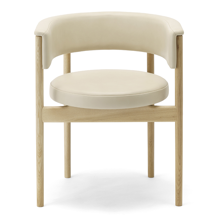 KARIMOKU CASE】N-SC01 Dining Chair Leabelle White/Pure Oak