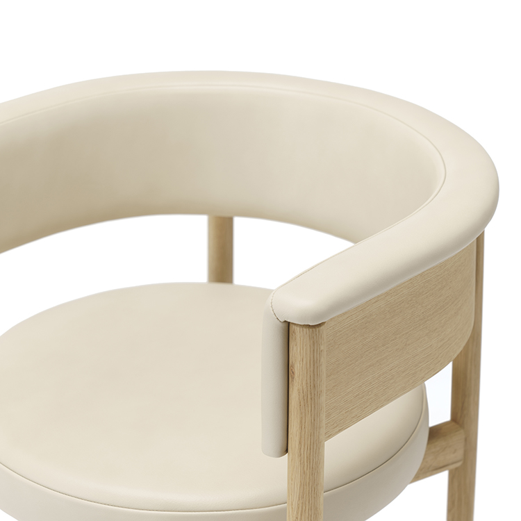 KARIMOKU CASE】N-SC01 Dining Chair Leabelle White/Pure Oak