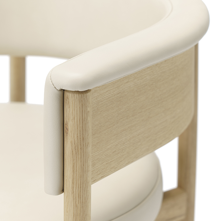 KARIMOKU CASE】N-SC01 Dining Chair Leabelle White/Pure Oak