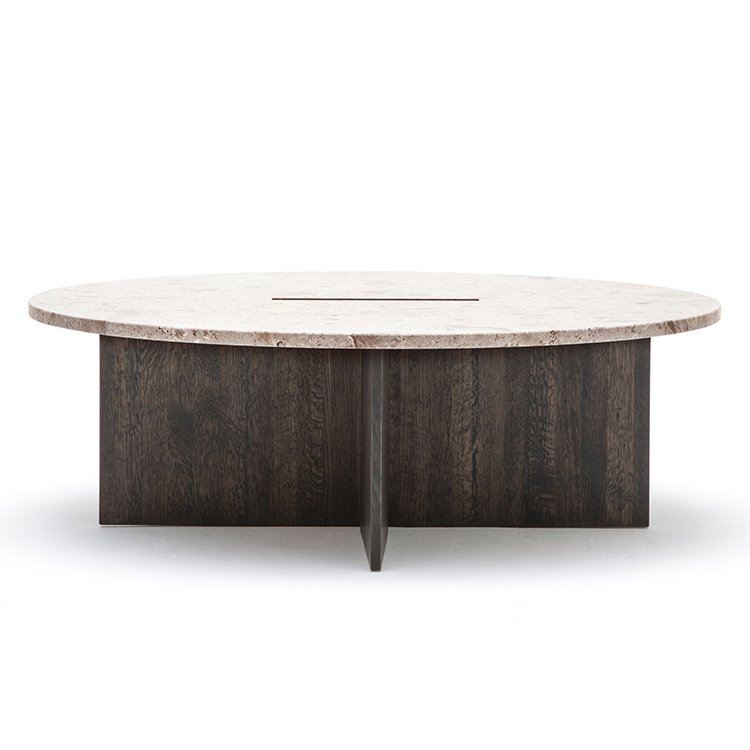 カリモク　karimoku 丸テーブル　サイドテーブル　コーヒーテーブル KARIMOKU CASE】N-ST01 Side Table Large Smoked Oak