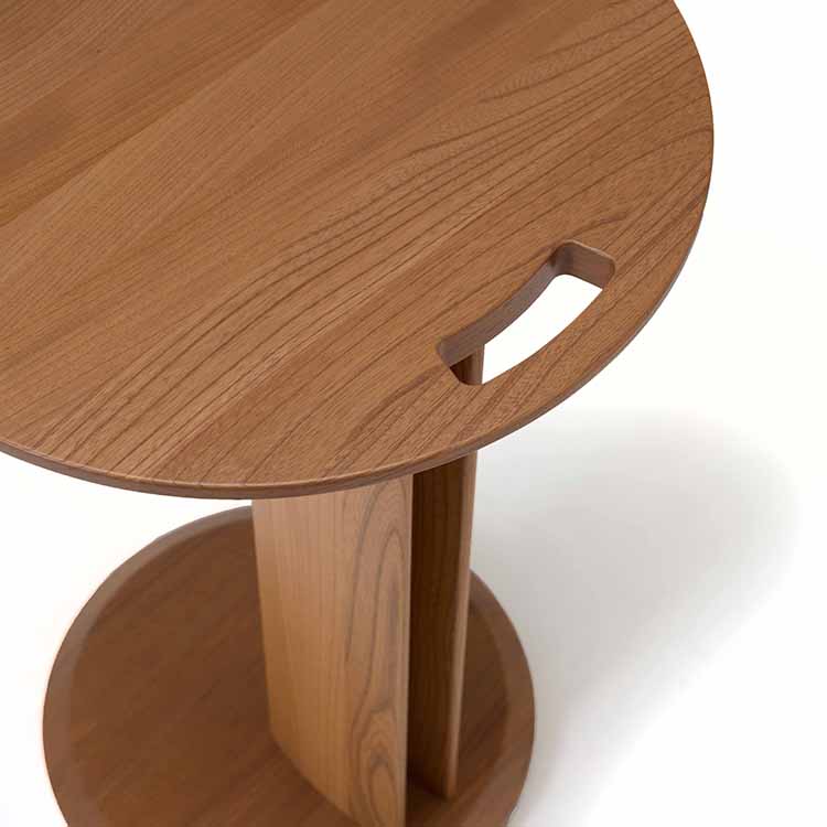 KARIMOKU CASE】N-ST03 Side Table Keyaki Brown