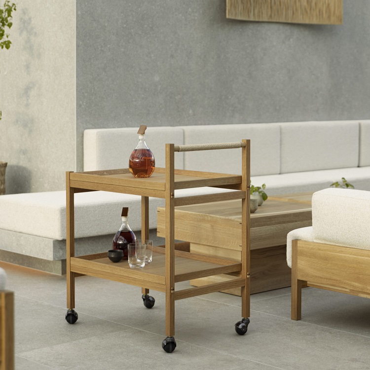 KARIMOKU CASE】N-T01 Trolley Pure Oak