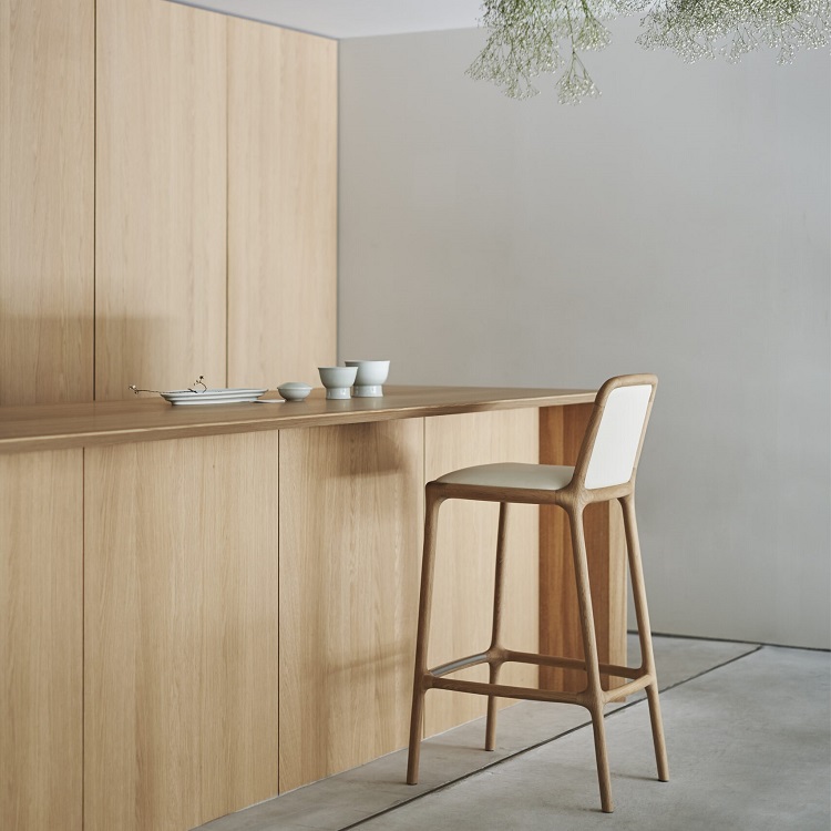 KARIMOKU CASE】NF-BS02 Bar Stool Maple-102/Pure Oak