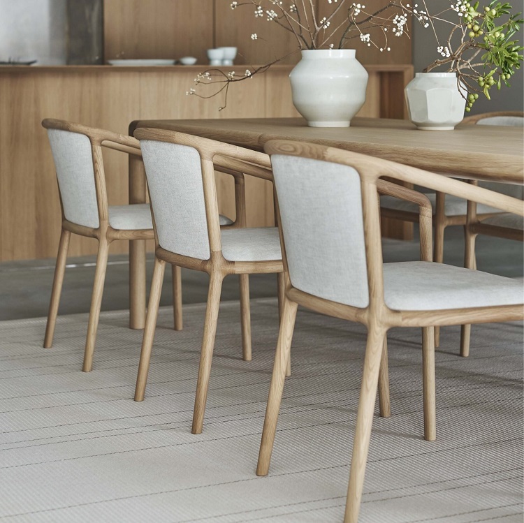 KARIMOKU CASE】NF-DC01 Dining Chair Maple-102/Pure Oak