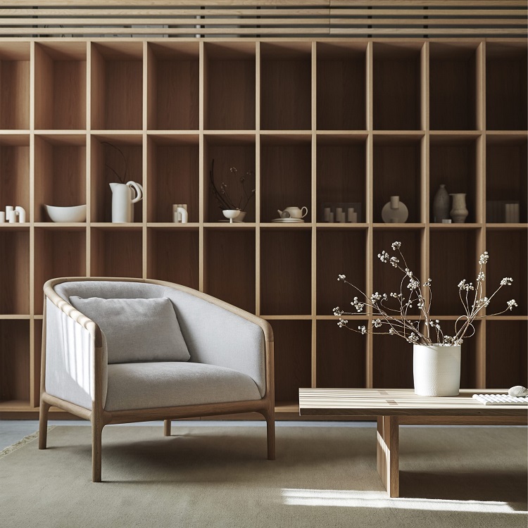 KARIMOKU CASE】 NF-LC01 Lounge Chair Maple-102/Pure Oak